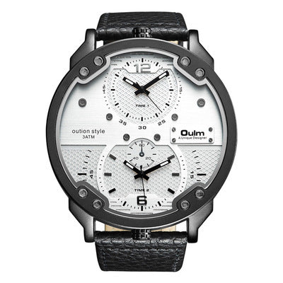 Dual Dial Round Quartz Watch