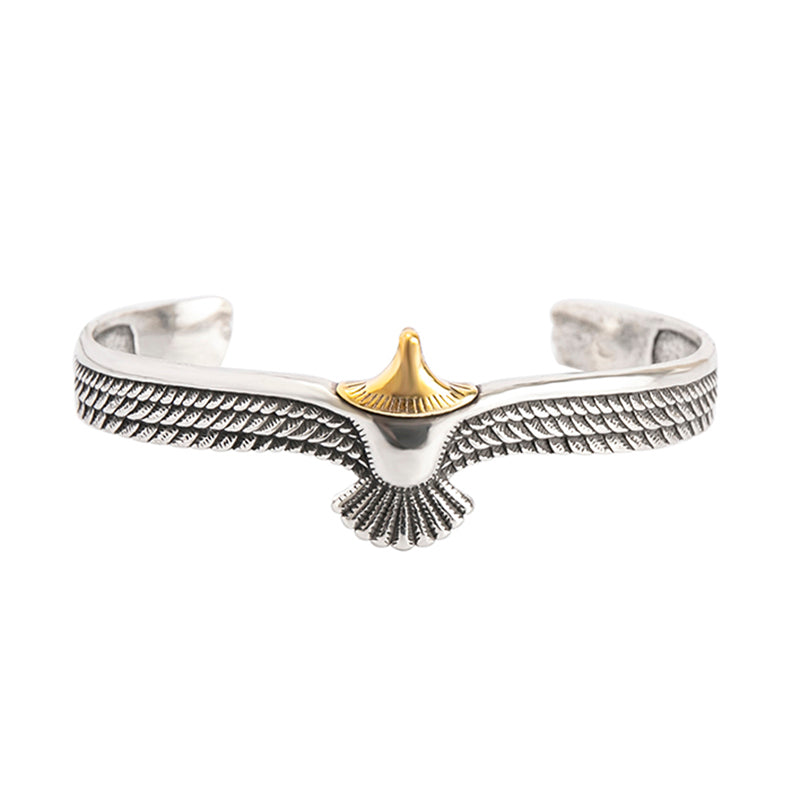 Bracelet manchette de style aigle