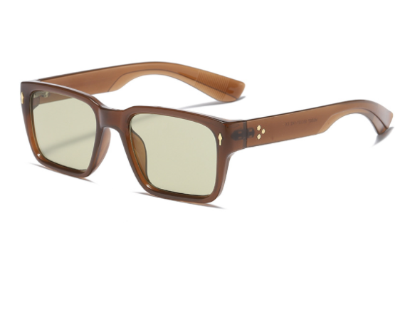 Classic Square Frame Resin Sunglasses