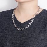 Collar de cobre con cadena de eslabones minimalistas