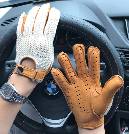 Luxury Crotchet Breathable Driving Gloves