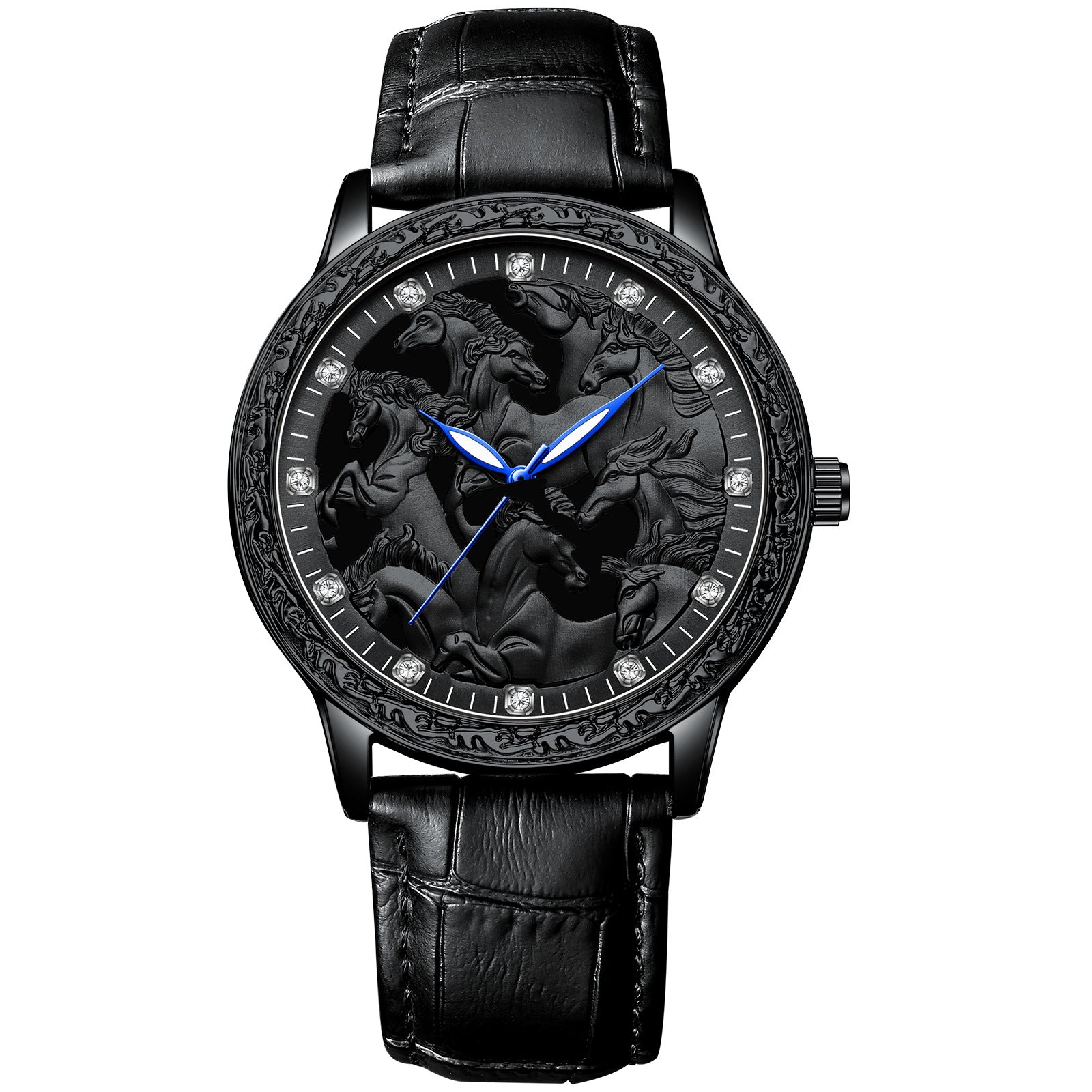 Horse Design Waterproof Leather Watch