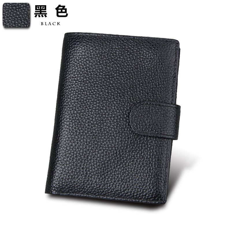 Snap Button Closure Trifold Wallet