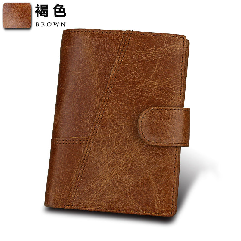 Snap Button Closure Trifold Wallet