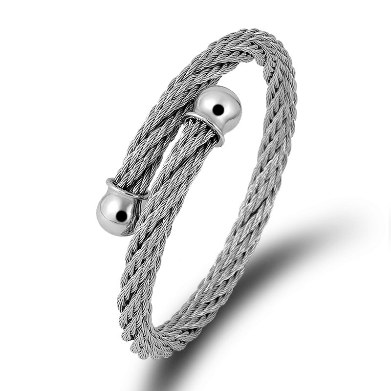 Punk trug Seil -Edelstahlarmband