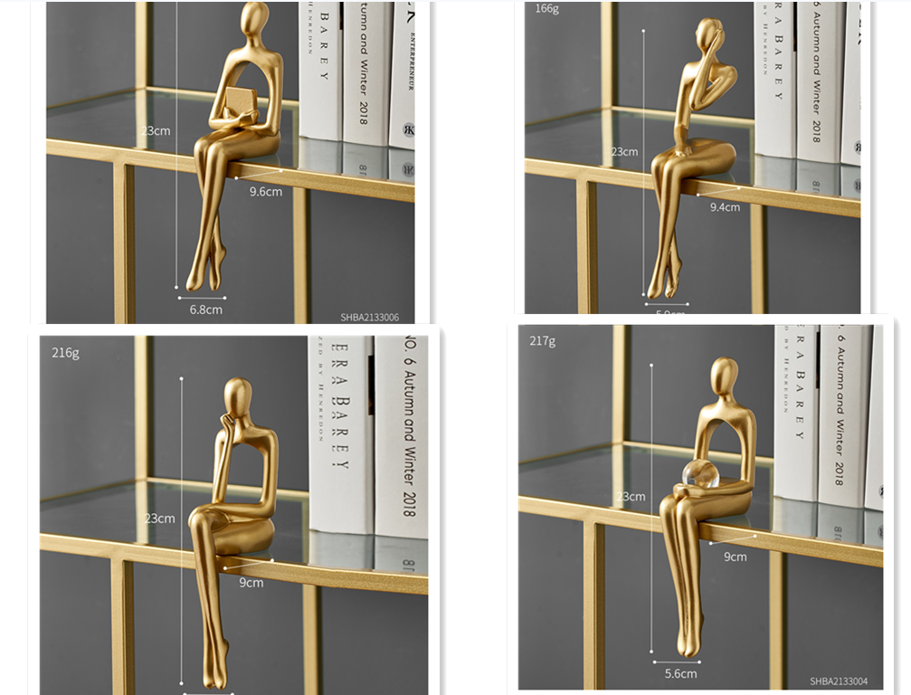 Luxury Stick Man Statue Decoration