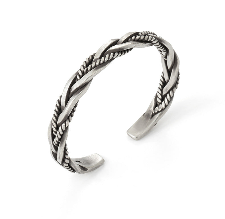 Rope Combination Woven Cuff Bracelet