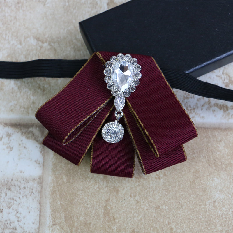 Drop Dangle Applique Ribbon Tie