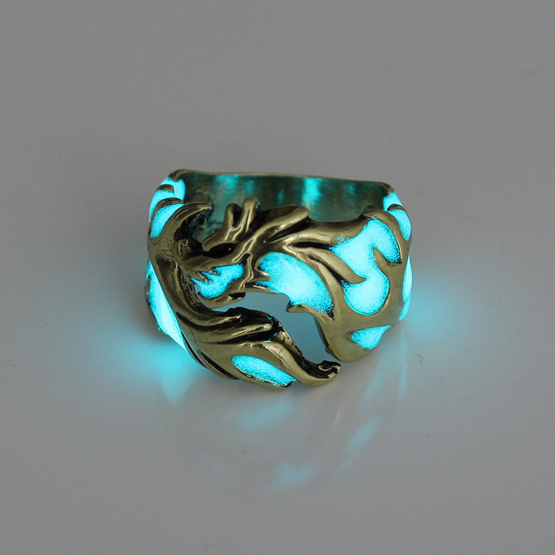 Dragon Geometric Pattern Luminous Ring