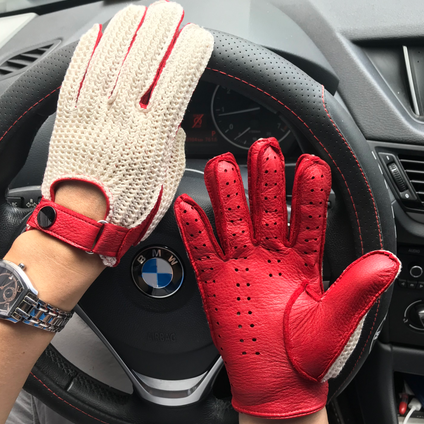 Luxury Crotchet Breathable Driving Gloves
