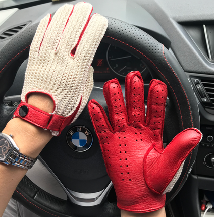 Luxury Crotchet Breathable Driving Gloves