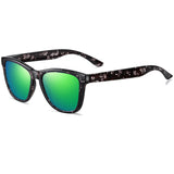 Patterned Framed Wayfarer Sunglasses