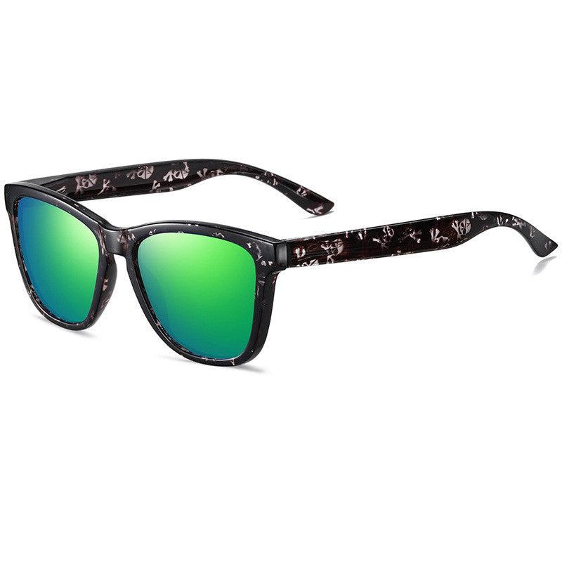 Lunettes de soleil Wayfarer encadrées à motifs
