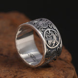 Ethnic Xuanwu Four Beast Silver Ring