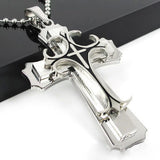 Cross Pendant Stainless Steel Chain Necklace
