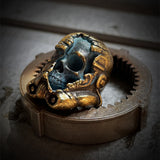 Skull Helmet Copper Pendant