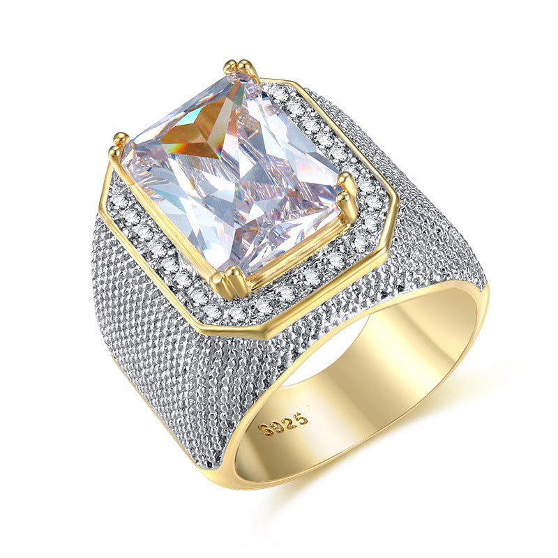 Luxueuse bague en laiton en laiton