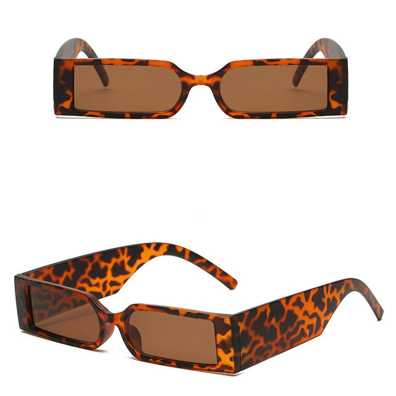 Seamless Rectangular Retro Sunglasses