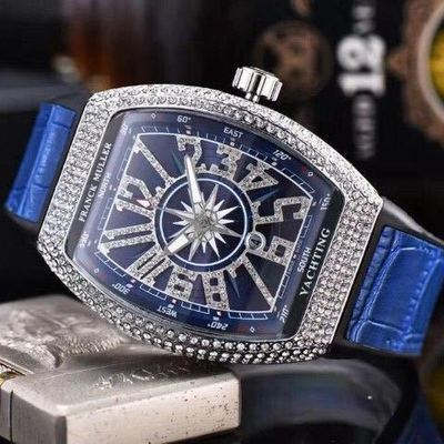 Square Rhinestone Rubber Watch