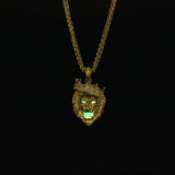 Crowned Lion Hip Hop Necklace