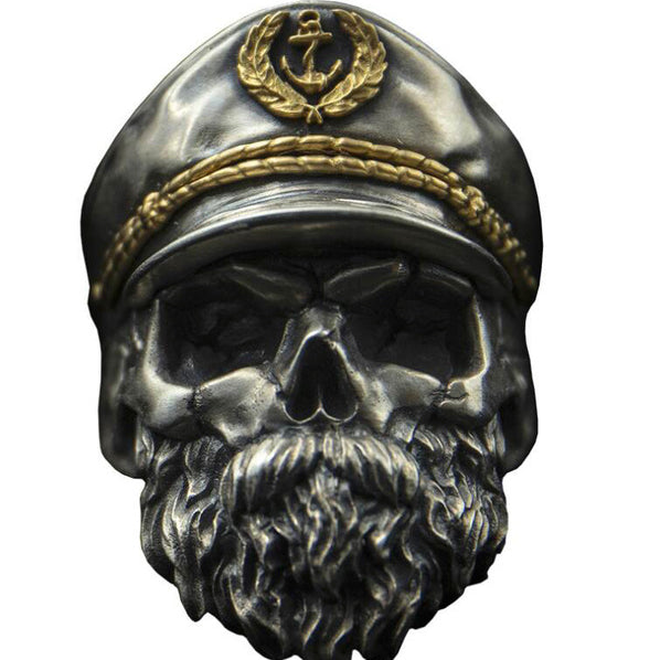 ゴシックキャプテンオフィサーのスカルリング