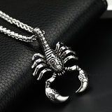 Alloy Scorpion Titanium Steel Necklace
