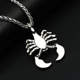 Alloy Scorpion Titanium Steel Necklace