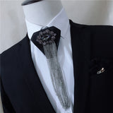 Groom Collar Jewel Bow Tie