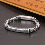 Roman Style Keel Patterned Chain Bracelet