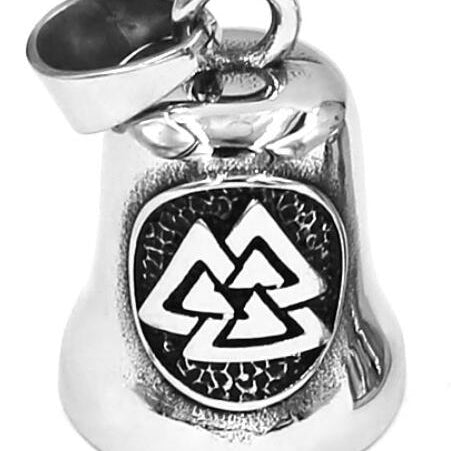 Retro Valknut Bell Pendant
