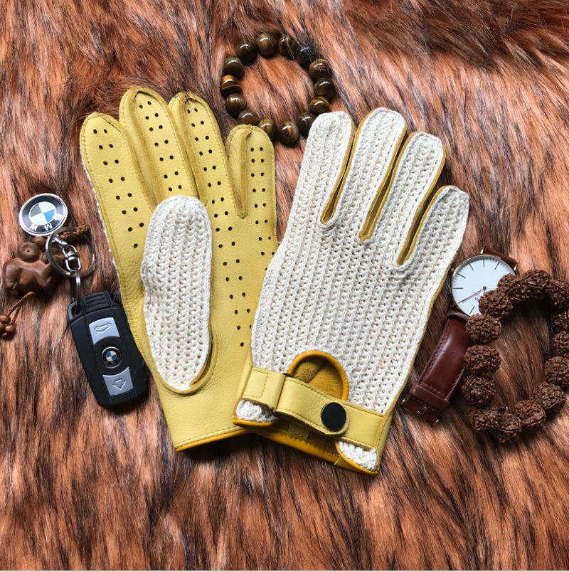 Luxury Crotchet Breathable Driving Gloves