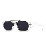 Modern Retro Square Aviator Sunglasses