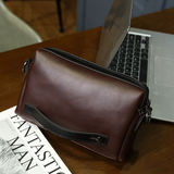 Solid PU Leather Small Clutch Bag