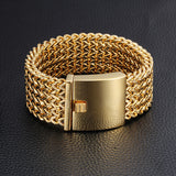 Luxury Gold Fish Scale Pattern Bracelet