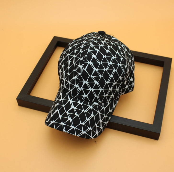 ヒップホップ ジオメトリック コットン キャップ