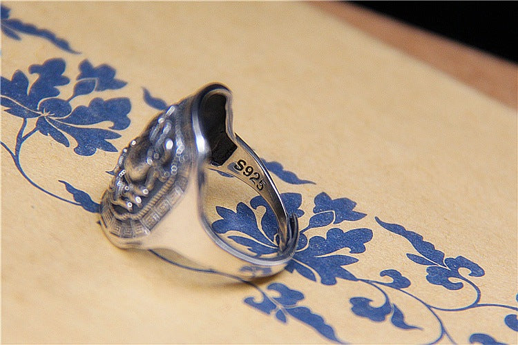 Gothic Sterling Silver Pixiu Ring