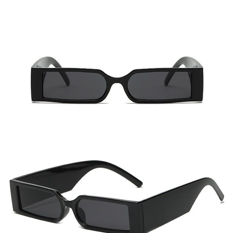 Seamless Rectangular Retro Sunglasses