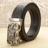 Dragon Alloy Buckle Leather Pattern Belt