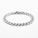Basic Silver Thick Wheat Chain Bracelet
