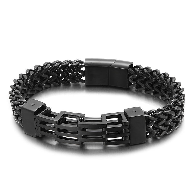 Bracelet à tête de boucle carrée