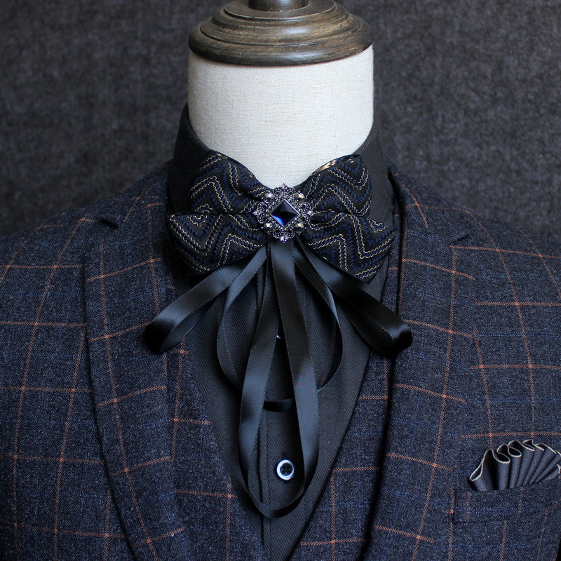 Geometric Patterned Butterfly Tie
