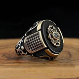 Classic Ancient Metal Charm Ring