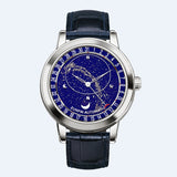 Automatic Star Sky Design Leather Watch