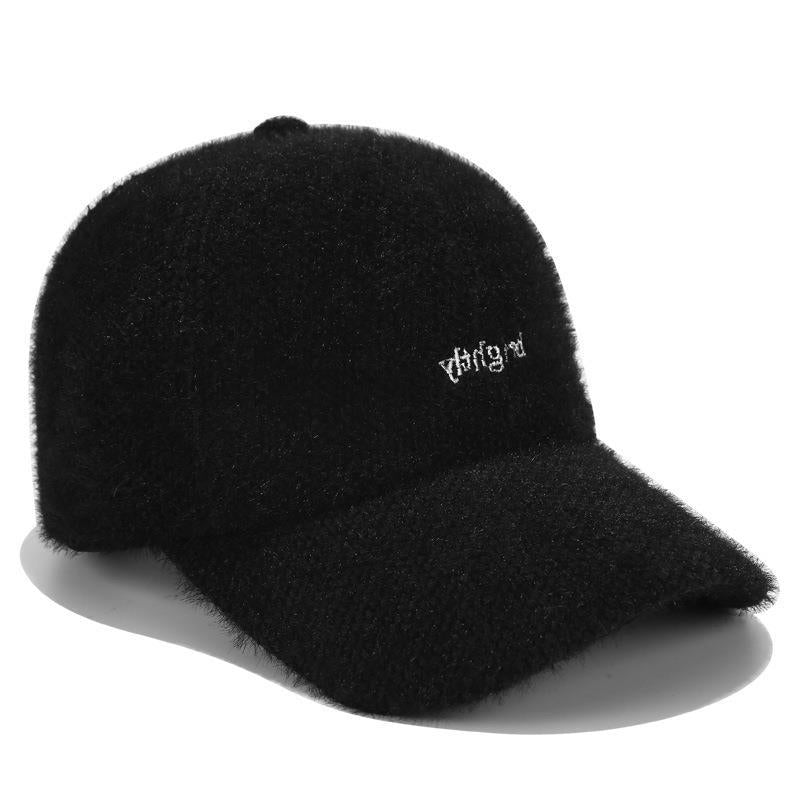Gorra de tela de lana bordada