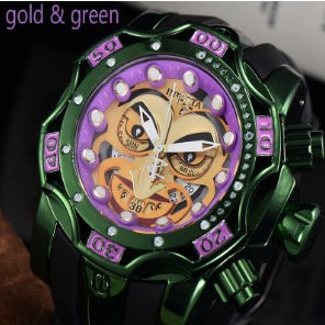 Clown Inver Quartz Alloy Case Watch