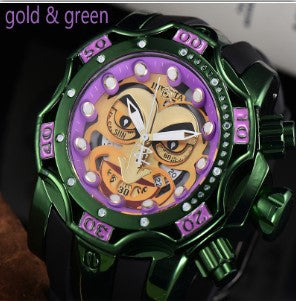 Clown Inver Quartz Alloy Case Watch