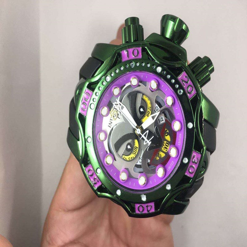 Clown Inver Quartz Alloy Case Watch