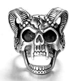 Gothic Titanium Steel Skull Shape Ring