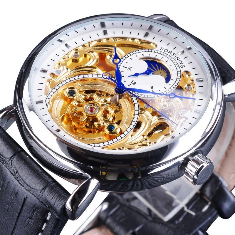 Elegant Gold Color Geometric Waterproof Watch