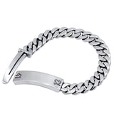 Retro 925 Silver Big Chain Bracelet